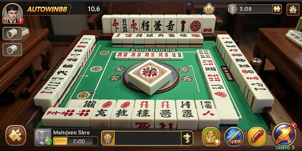 Tampilan gameplay Mahjong yang menegangkan dan penuh strategi.