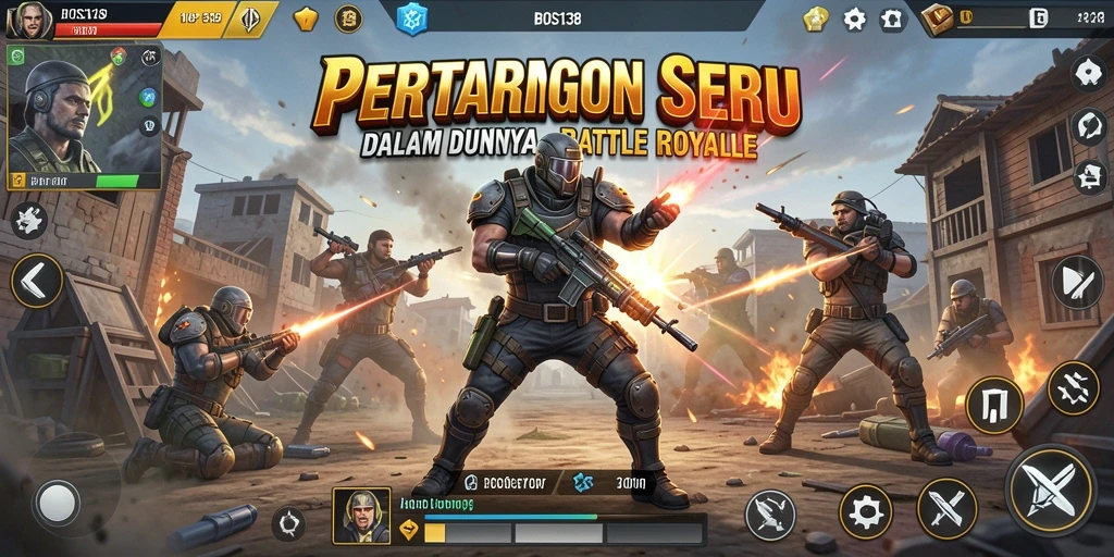 Tampilan gameplay seru di BOS138 dengan aksi pertempuran mendebarkan.