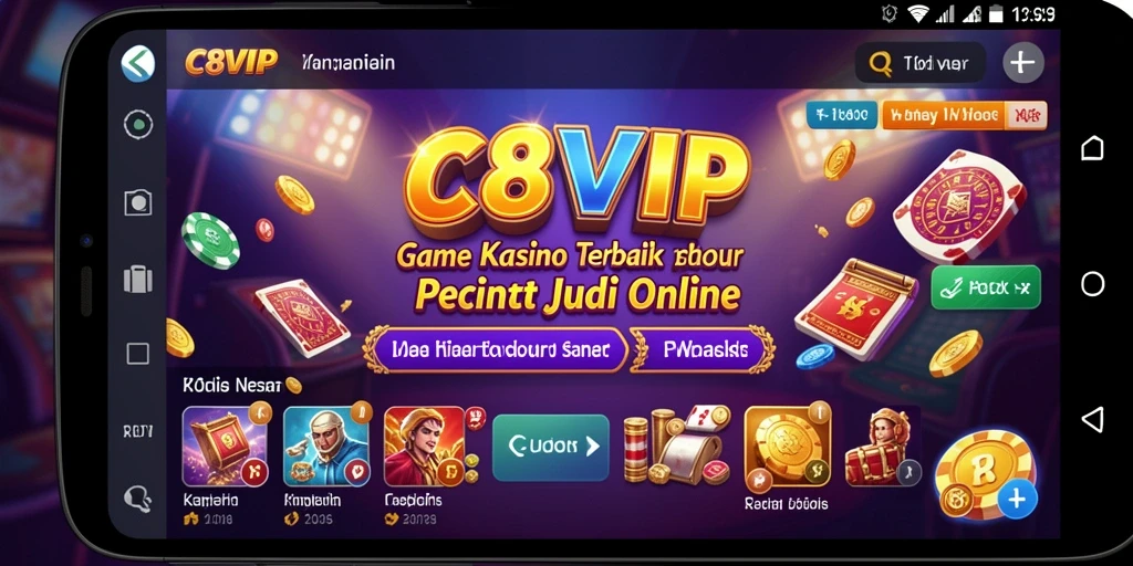 Tampilan visual yang menarik dari gameplay Kasino C8VIP.