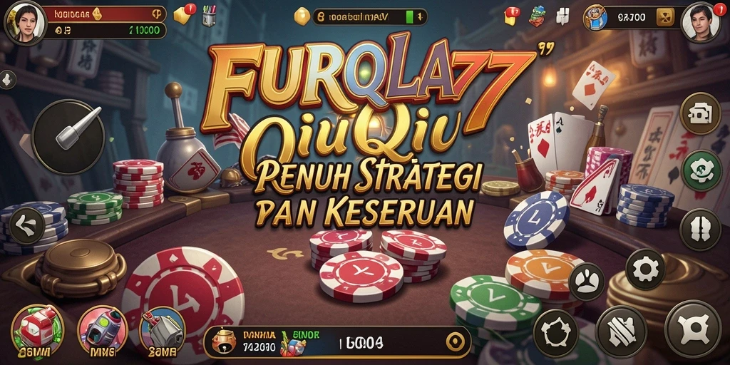 Tampilan gameplay QiuQiu yang seru dalam FURLA77.
