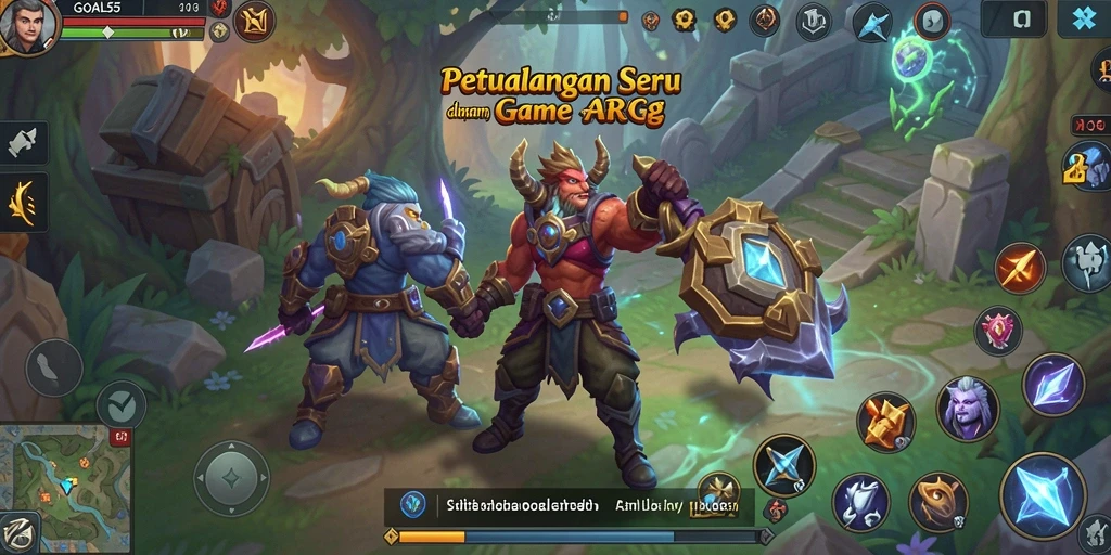 Screenshot dari gameplay mendebarkan dalam GOAL55 yang penuh aksi.