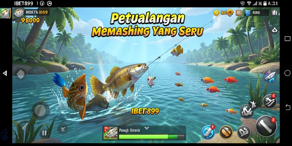 Tampilan menarik dari gameplay IBET899 saat memancing.