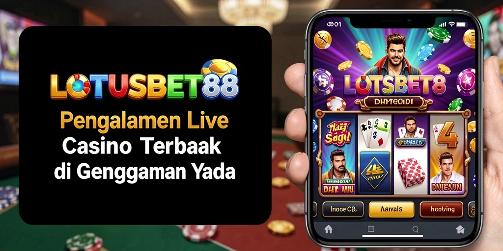 Screenshot gameplay LOTUSBET88 menampilkan dealer langsung yang interaktif dan suasana kasino yang mendebarkan.