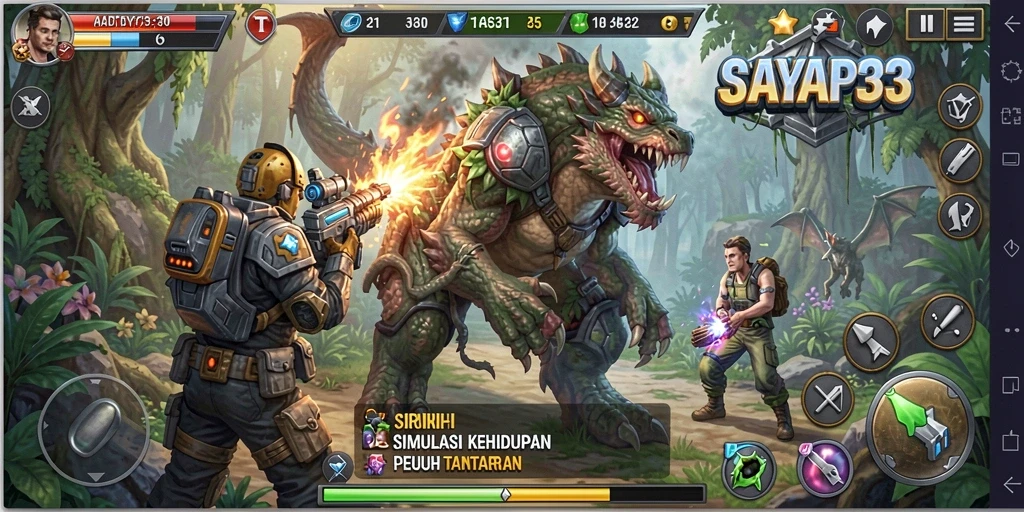 Tampilan menarik dari gameplay <strong>SAYAP33</strong> yang menampilkan interaksi karakter.