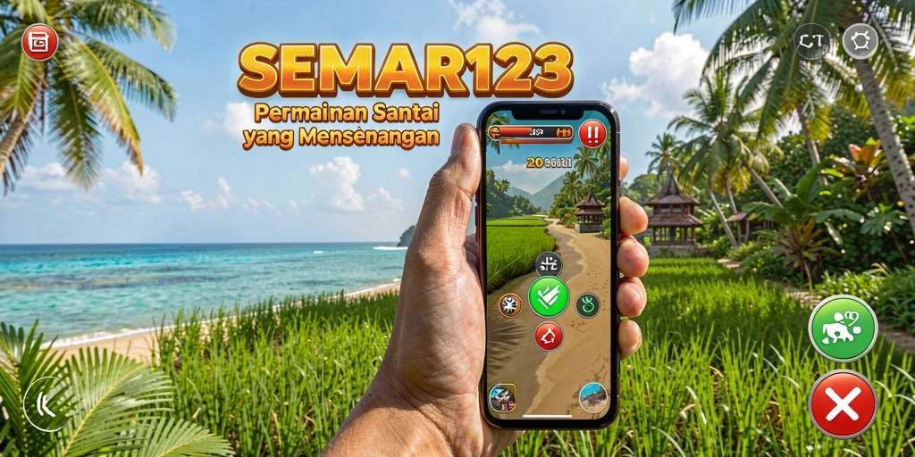 Gambaran gameplay SEMAR123 yang ceria dan mendebarkan.