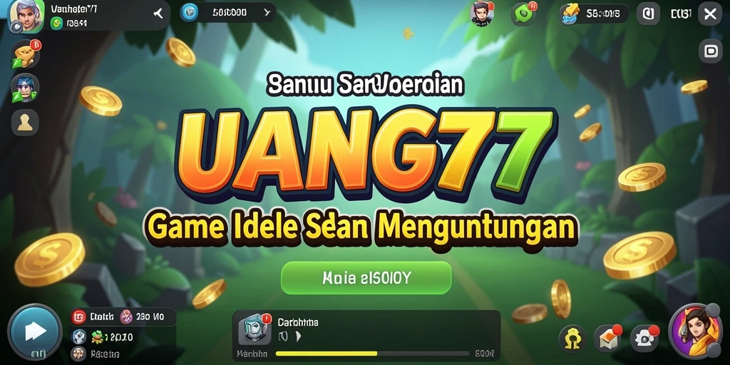 Tampilan gameplay UANG77 yang menarik dan penuh warna.