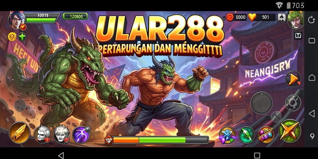 Tangkapan layar gameplay ULAR288 menampilkan pertarungan yang seru dan mendebarkan.