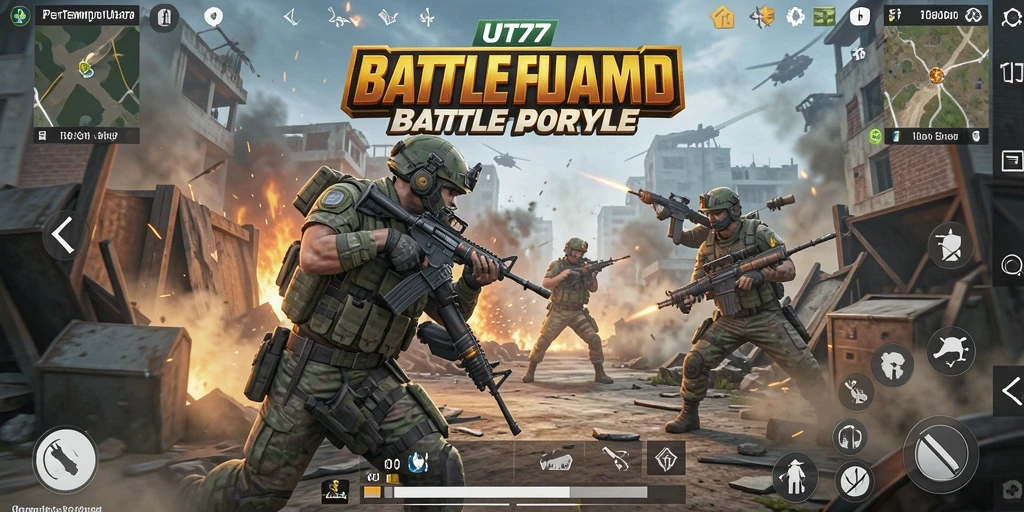 Gameplay intens dalam UT77 saat pertempuran Battle Royale.